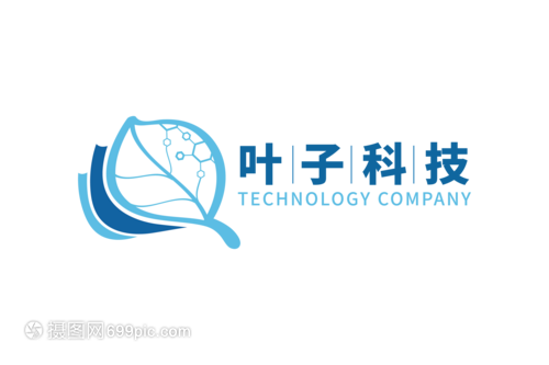 高端大氣葉子科技公司LOGO設(shè)計